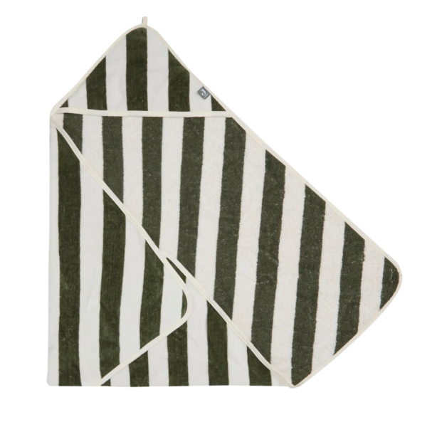 Badcape streep Groen