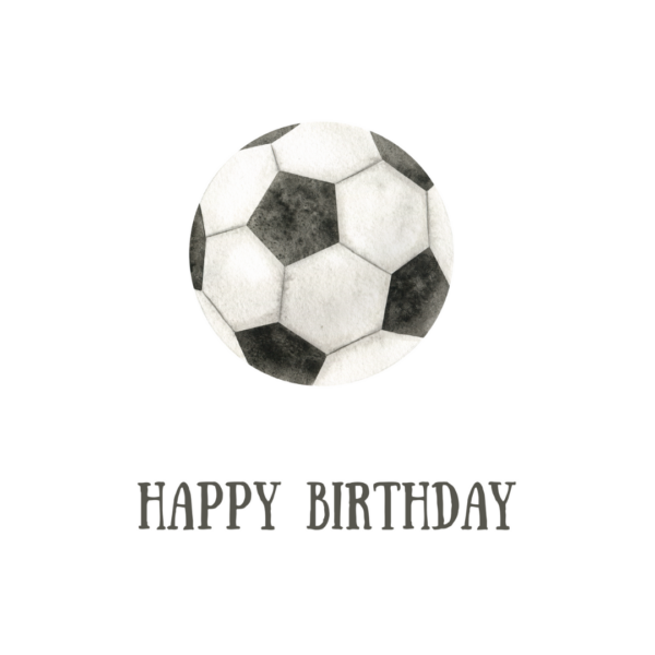 Wenskaart Voetbal
