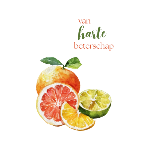 kaart beterschap fruit