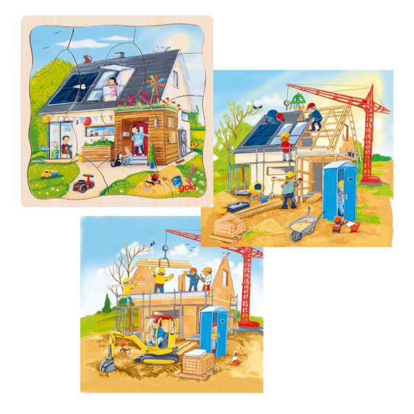 Stapelpuzzel Wij bouwen een huis